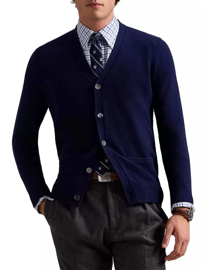 商品Ralph Lauren|Cashmere V-Neck Cardigan,价格¥3780,第3张图片详细描述