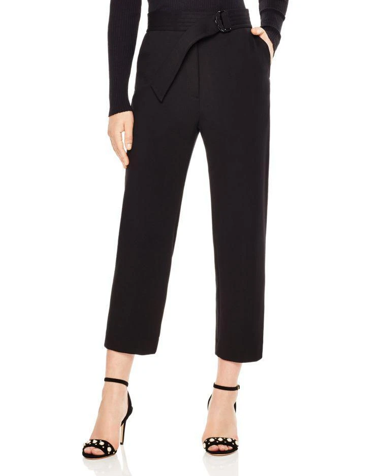 商品Sandro|Rudi Straight-Leg Cropped Pants,价格¥1203,第1张图片