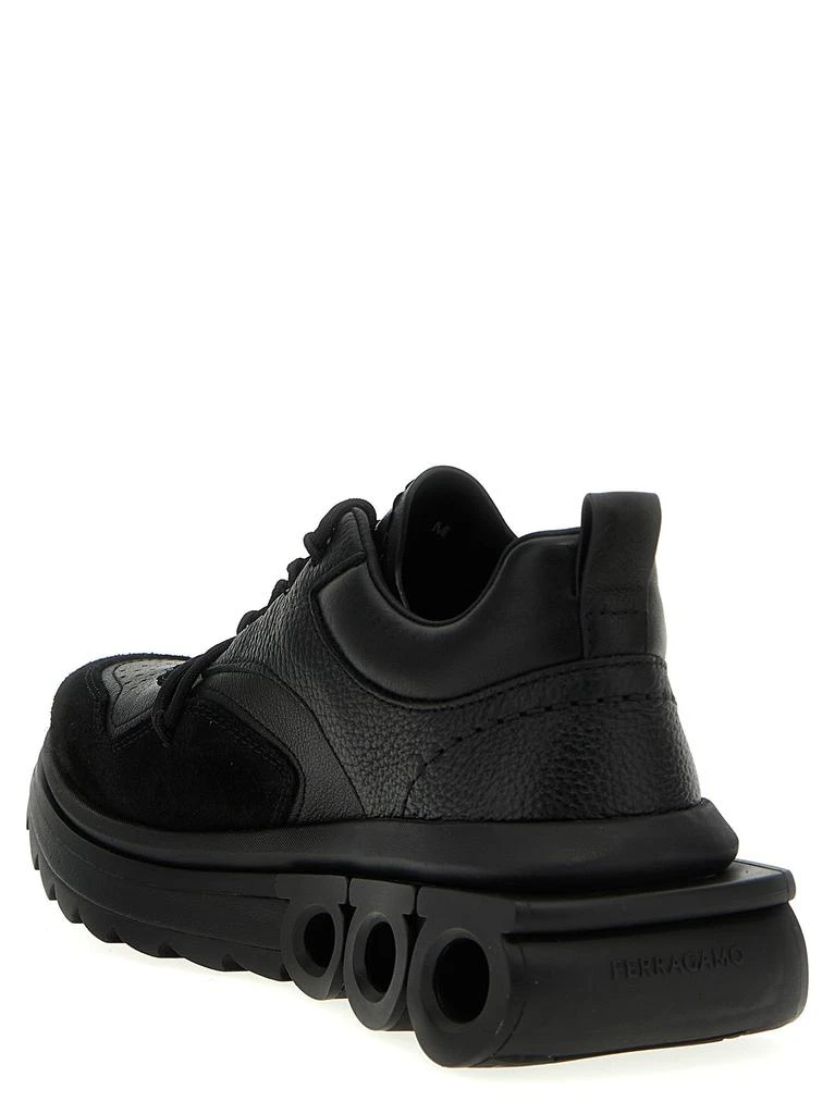 商品Salvatore Ferragamo|Mina Skin Sneakers Black,价格¥3804,第2张图片详细描述