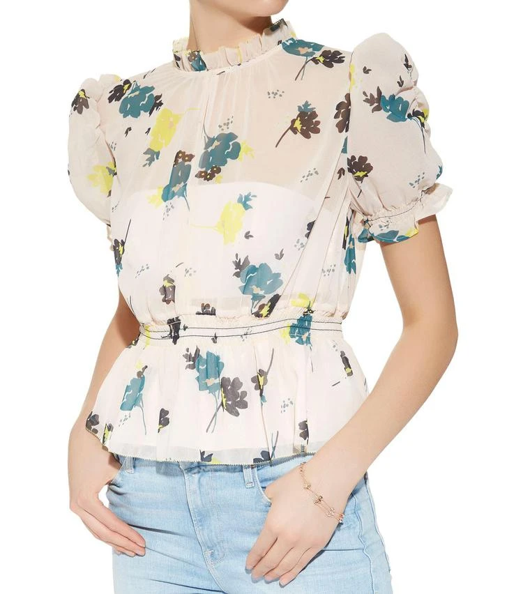 商品Self Portrait|Graphic Floral Print Top,价格¥2296,第4张图片详细描述