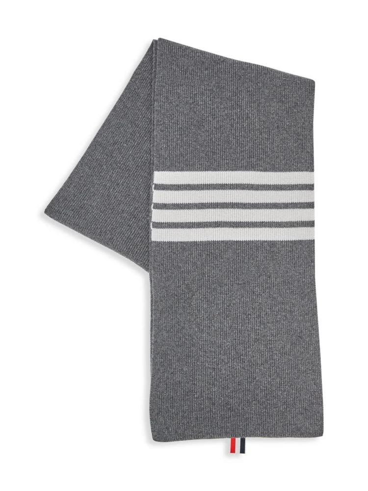 商品Thom Browne|Full Needle Rib Wool Scarf,价格¥1939,第1张图片