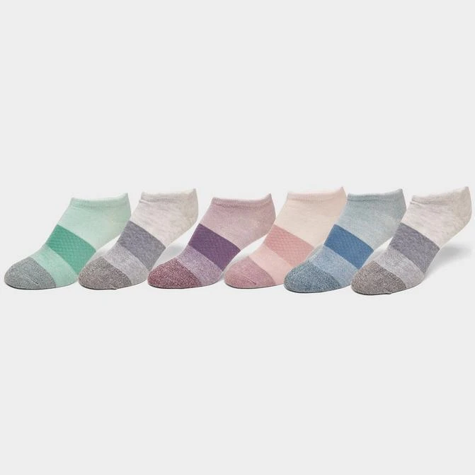 商品Sof Sole|Women's Sof Sole No-Show Marled Diamond Socks (6-Pack),价格¥38,第1张图片