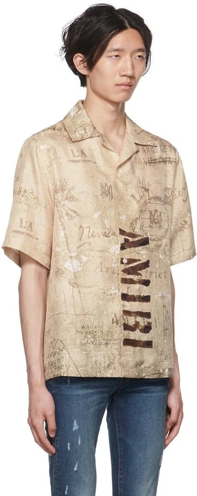 商品AMIRI|Beige Army Stencil Camp Shirt,价格¥4505,第2张图片详细描述