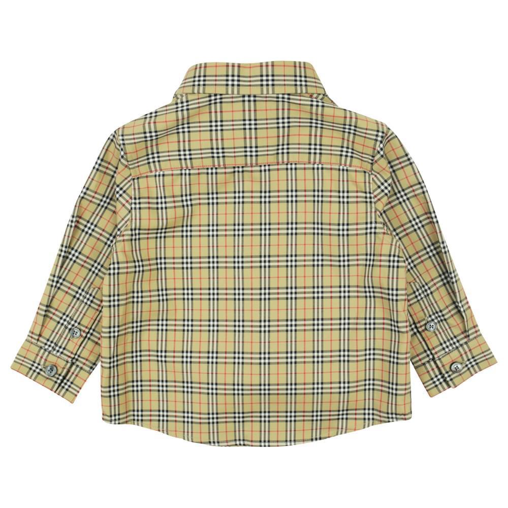 商品Burberry|Beige Long Sleeve Mini Owen Shirt,价格¥1055,第6张图片详细描述