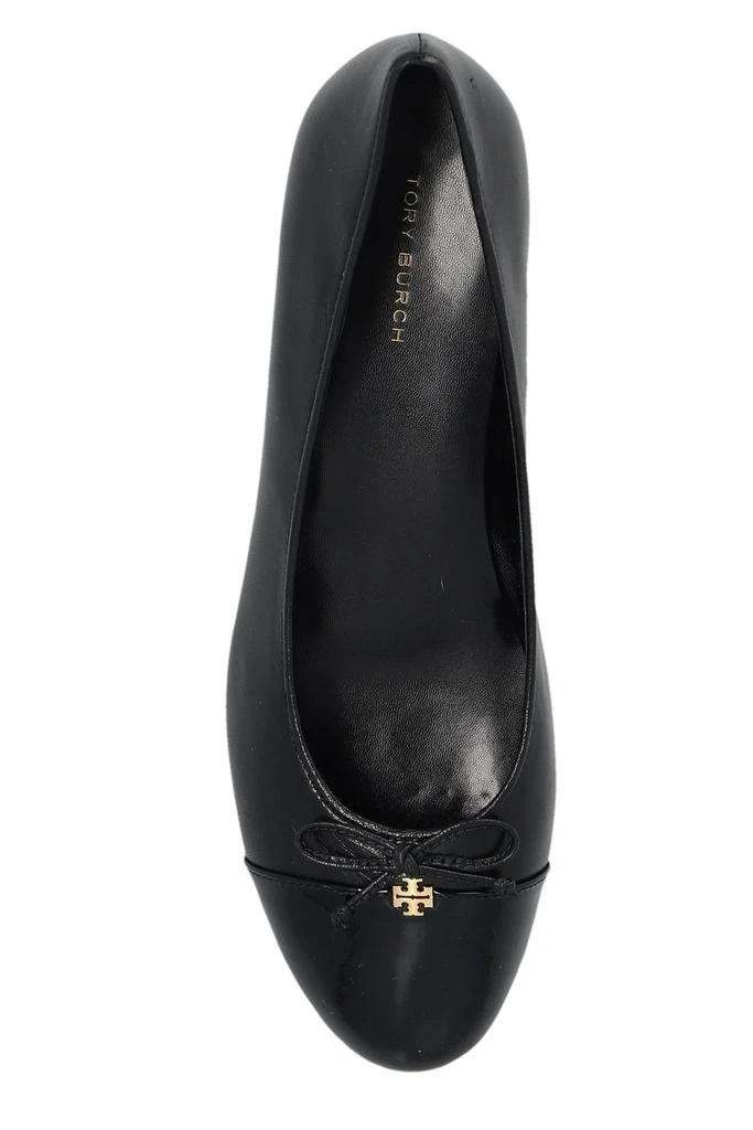 商品Tory Burch|Tory Burch Bow Detailed Block-Heel Pumps,价格¥1789,第4张图片详细描述