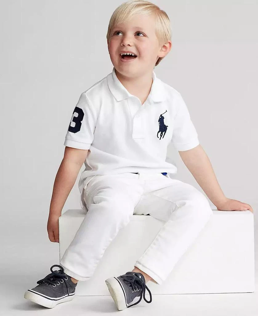 商品Ralph Lauren|Toddler and Little Boys Big Pony Cotton Mesh Polo,价格¥418,第4张图片详细描述