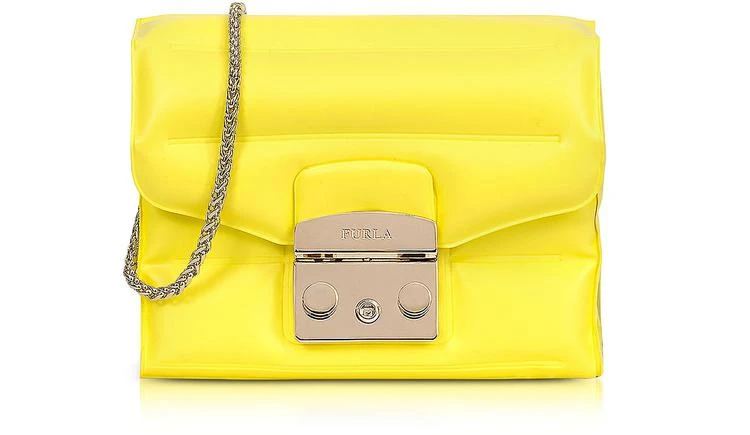 商品Furla|Senape 橡胶Metropolis Oxygen 迷你斜挎包,价格¥943,第1张图片