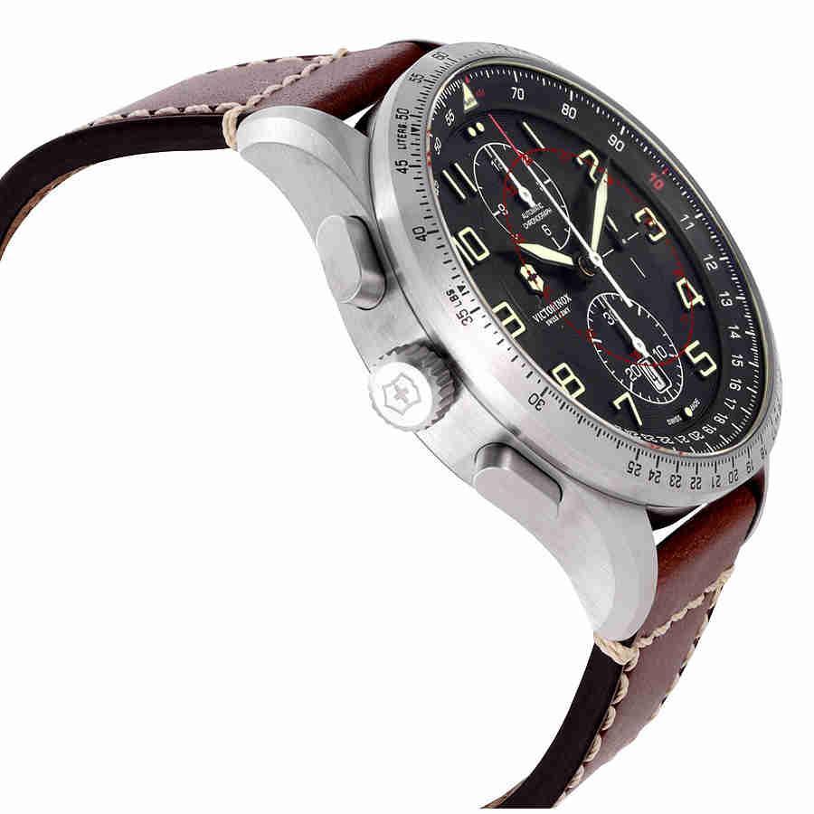 商品Victorinox|Victorinox Swiss Army Airboss Mechanical Black Dial Mens Watch 241710,价格¥8125,第4张图片详细描述