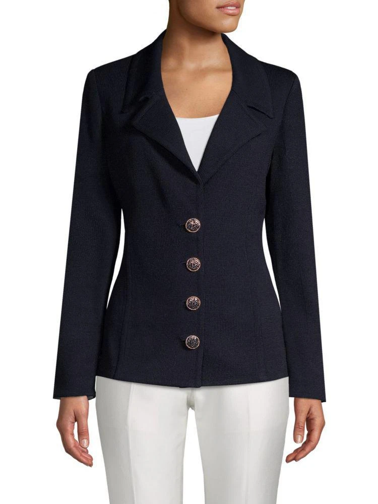 商品St. John|Santana Long-Sleeve Jacket,价格¥5695,第1张图片