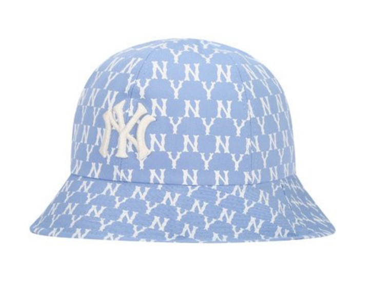 【享贝家】MLB 刺绣LOGO圆顶渔夫帽 男女同款 天蓝色（预售款，10天发货）32CPHA111-50S商品第1张图片规格展示