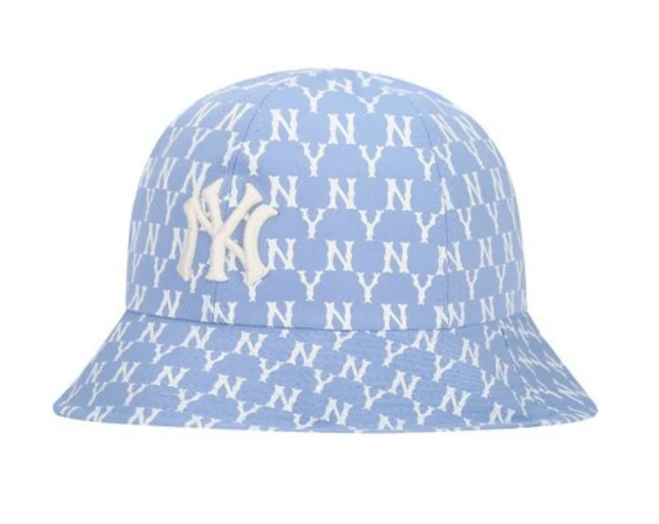 商品MLB|【享贝家】MLB 刺绣LOGO圆顶渔夫帽 男女同款 天蓝色（预售款，10天发货）32CPHA111-50S,价格¥200,第1张图片