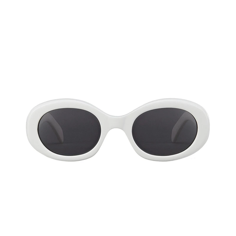 商品Celine|CELINE赛琳 TRIOMPHE 01系列 女士醋酸纤维镜框椭圆形太阳眼镜墨镜,价格¥2164,第1张图片