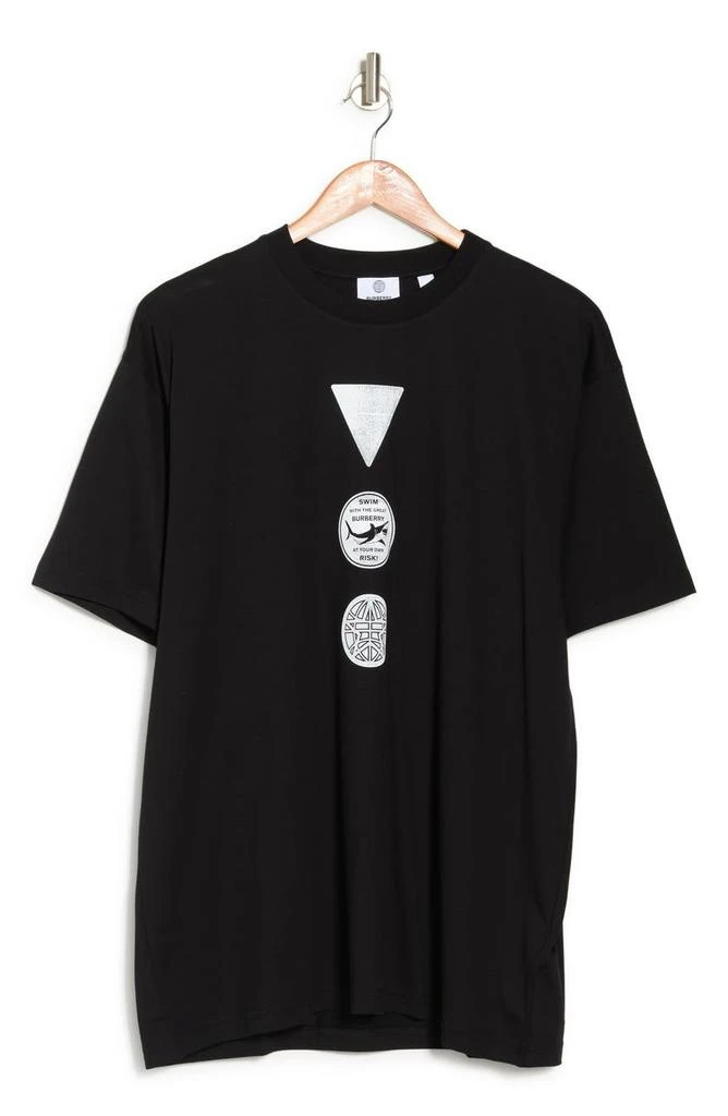 商品Burberry|Crew Neck Cotton Graphic T-Shirt,价格¥1340,第3张图片详细描述