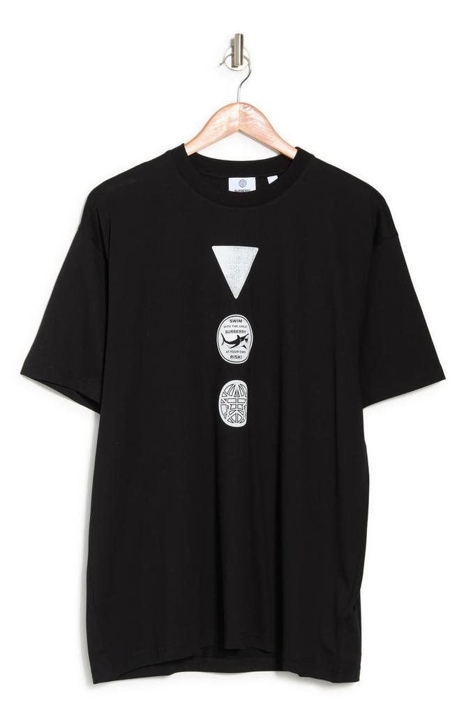 商品Burberry|Crew Neck Cotton Graphic T-Shirt,价格¥2032,第5张图片详细描述