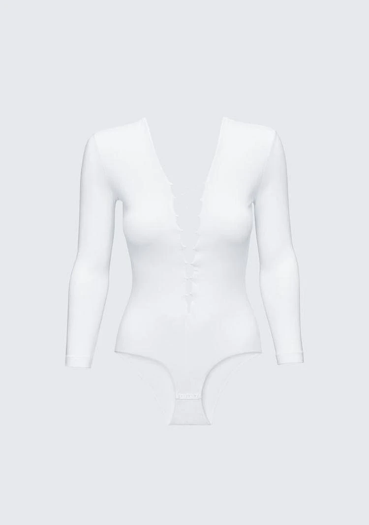 商品Alexander Wang|MODAL SPANDEX LONG SLEEVE BODYSUIT,价格¥482,第2张图片详细描述
