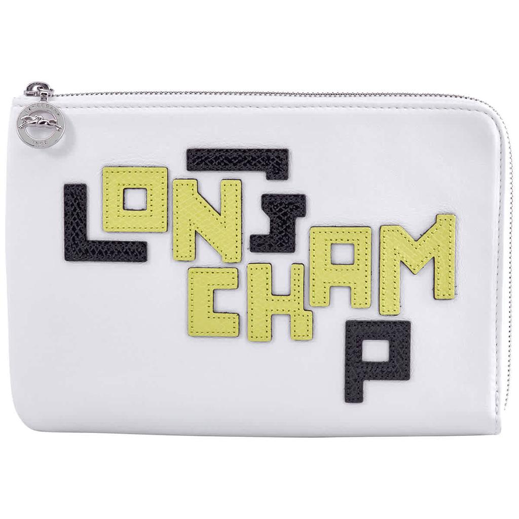 Longchamp White Le Pliage Cuir Clutch商品第2张图片规格展示