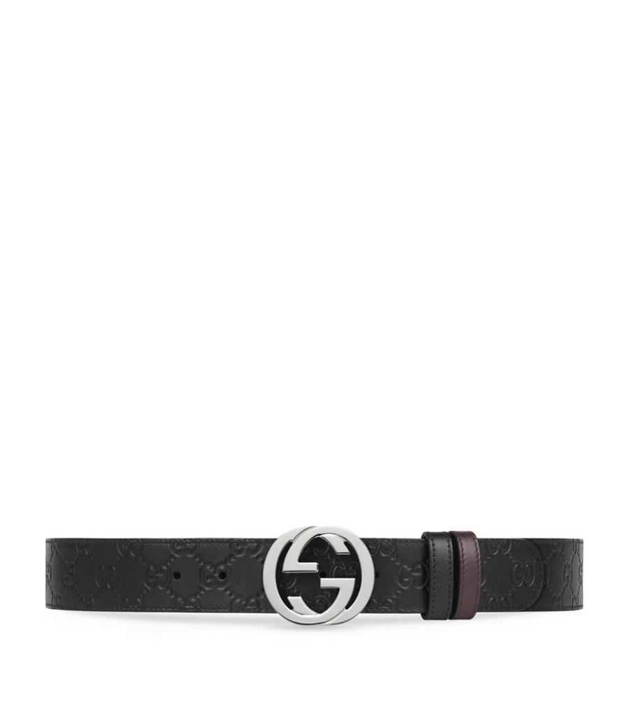 商品Gucci|Leather GG Supreme Belt,价格¥4081,第1张图片