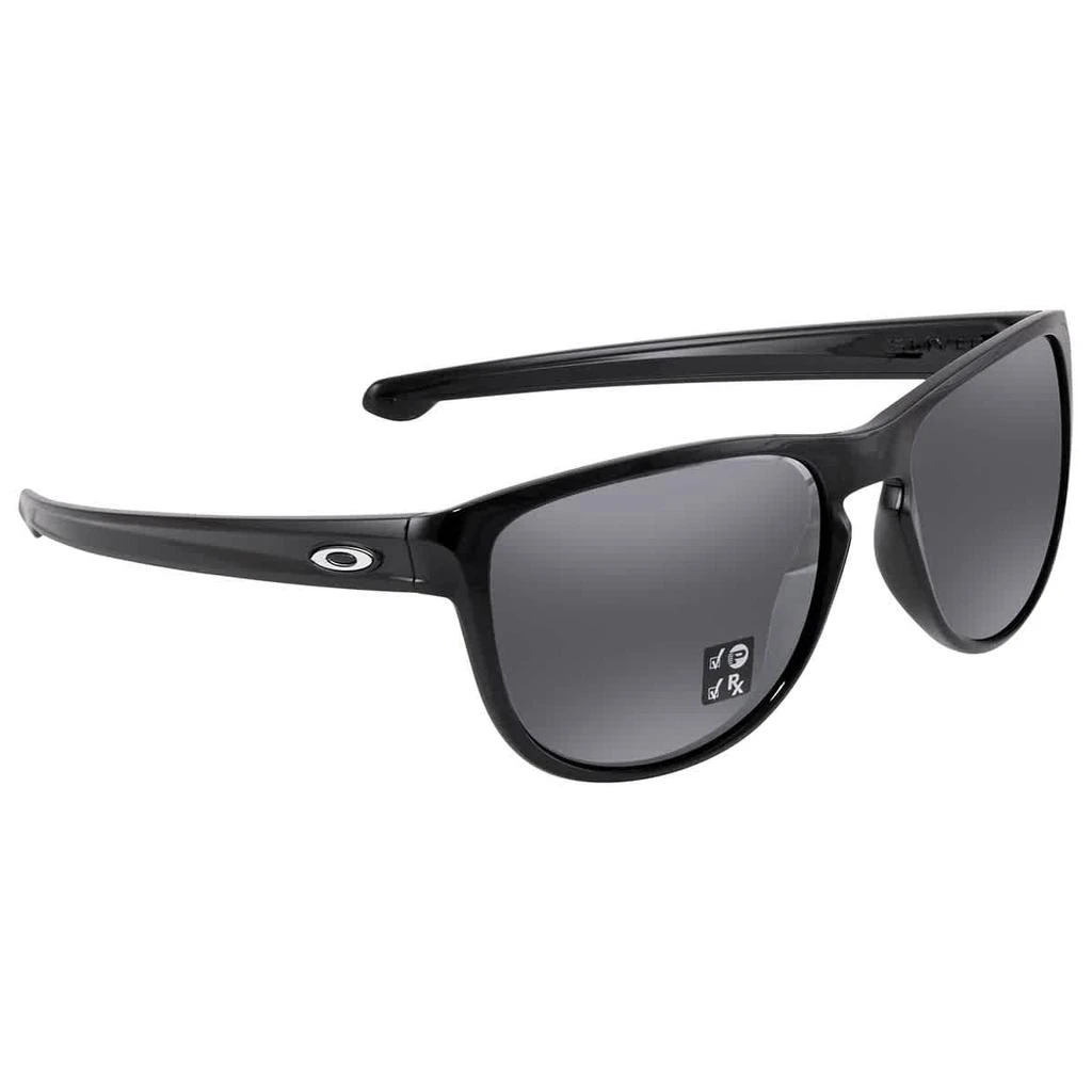 商品Oakley|Sliver Round Black Irdium Polarized Round Men's Sunglasses OO9342 934216 57,价格¥806,第1张图片