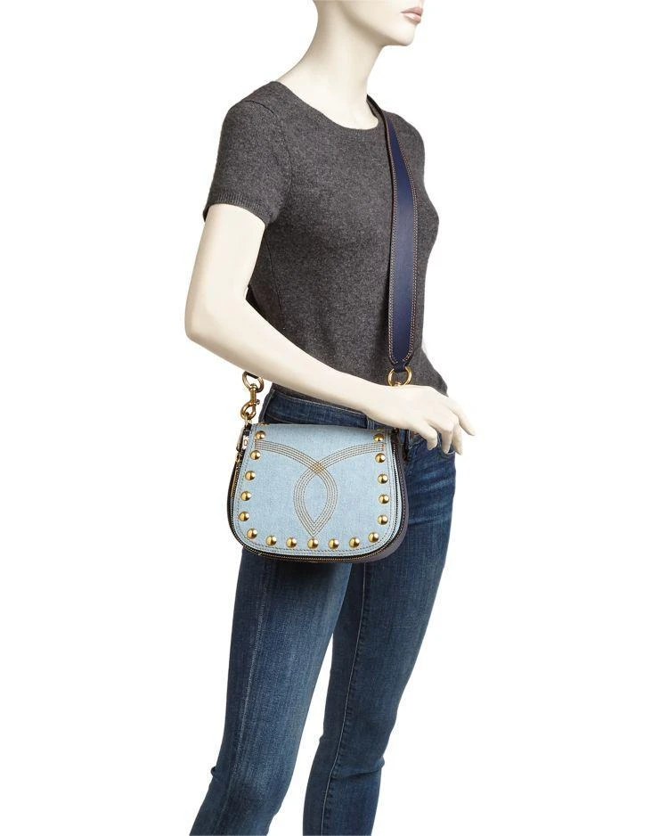商品Marc Jacobs|单宁铆钉马鞍包,价格¥1514,第2张图片详细描述