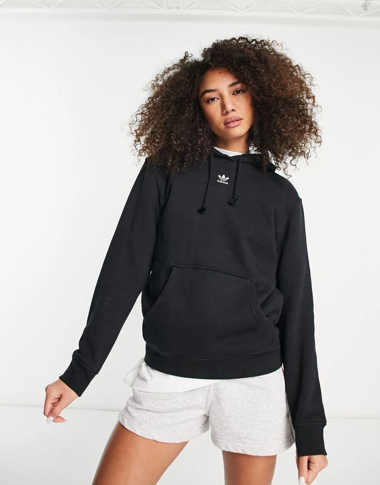 商品Adidas|adidas Originals Essentials fleece hoodie in black,价格¥552,第3张图片详细描述