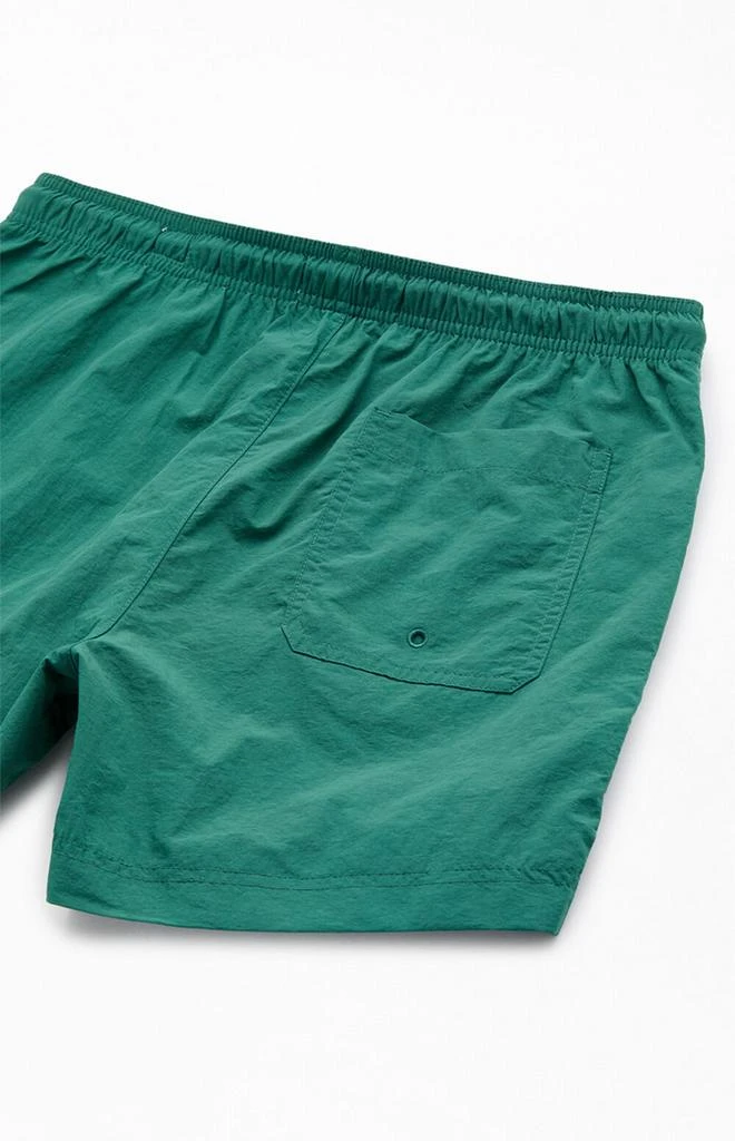 商品PacSun|Green Collegiate 4.5" Swim Trunks,价格¥231,第4张图片详细描述