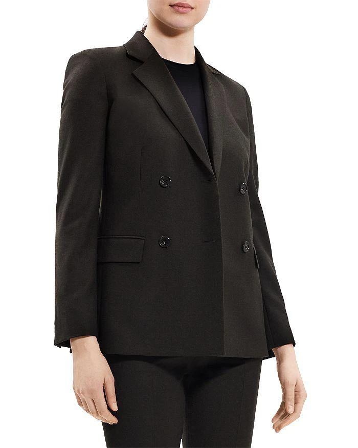 商品Theory|Wool Slim Double Breasted Blazer,价格¥4214,第4张图片详细描述