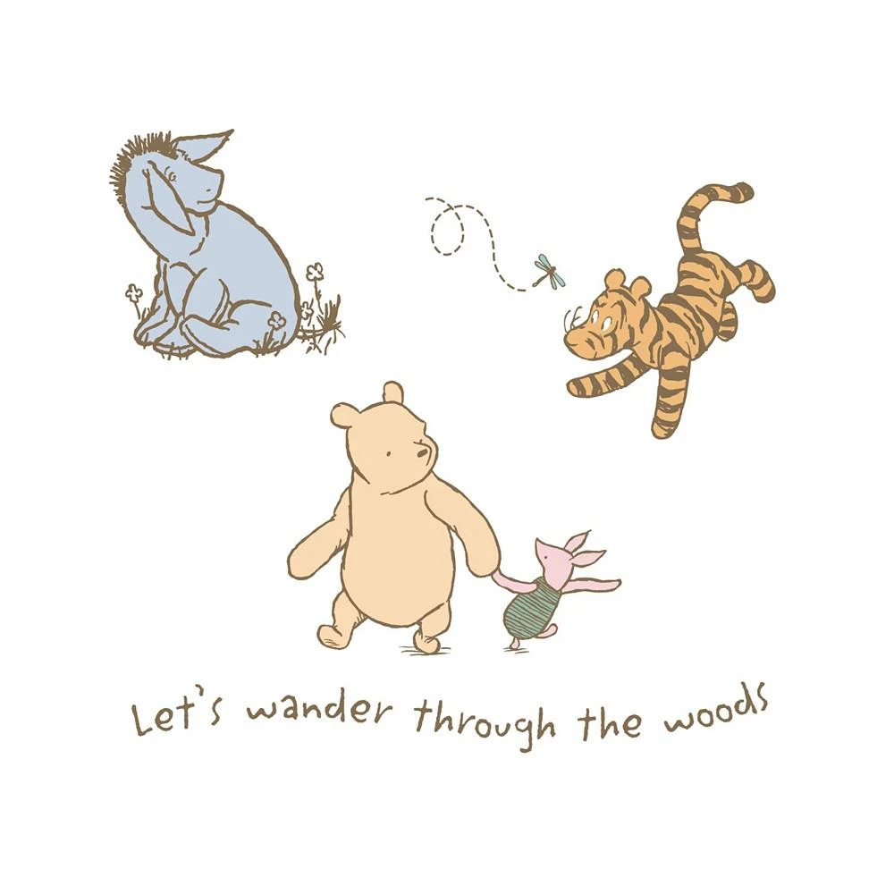 商品Lambs & Ivy|Disney Baby Storytime Pooh Wall Decals / Stickers Winnie the Pooh/Piglet/Tigger/Eeyore,价格¥172,第1张图片