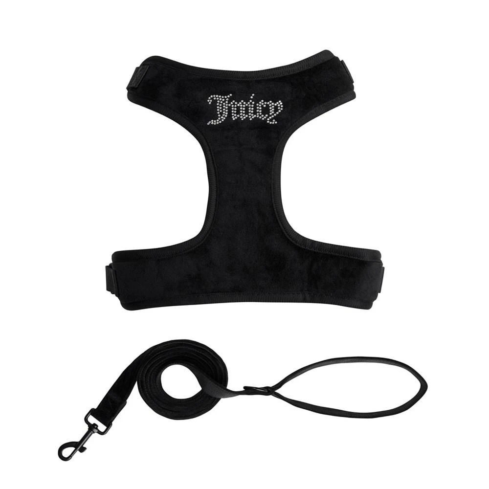商品Juicy Couture|Bling Velour Pet Harness and Leash 2 Piece Set,价格¥187,第1张图片
