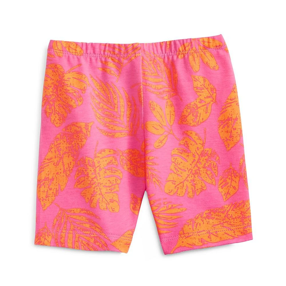 商品First Impressions|Baby Girls Palm Bike Shorts, Created for Macy's,价格¥15,第1张图片