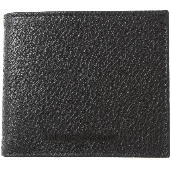 商品[国内直发] Emporio Armani|EMPORIO ARMANI 黑色男士短款钱夹 Y4R167-Y068E-80001,价格¥867,第1张图片