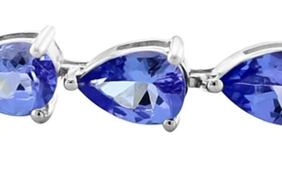 商品Effy|Sterling Silver Pear Cut Tanzanite Tennis Bracelet,价格¥3312,第3张图片详细描述