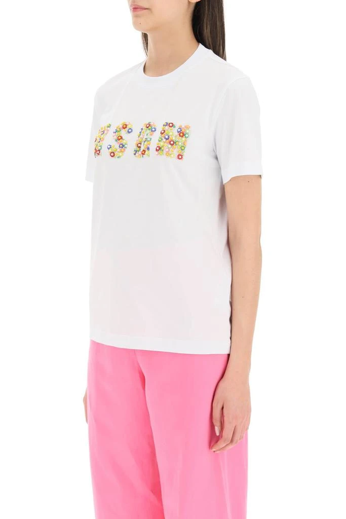 商品MSGM|Msgm beaded logo t-shirt,价格¥1103,第4张图片详细描述