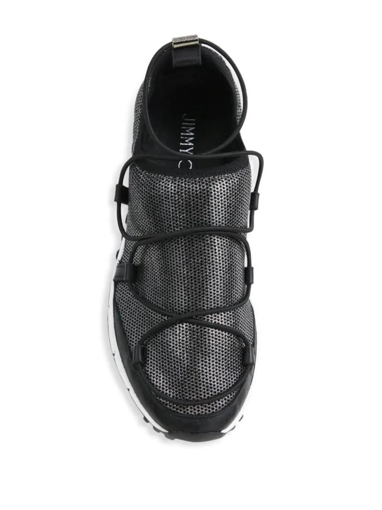 商品Jimmy Choo|Andrea Metallic Mesh Lace-Up Sneakers,价格¥1785,第4张图片详细描述