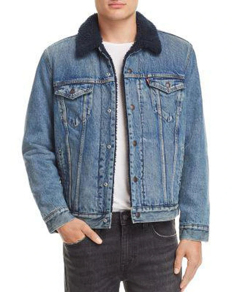 商品Levi's|Faux Shearling-Lined Denim Trucker Jacket,价格¥305,第1张图片