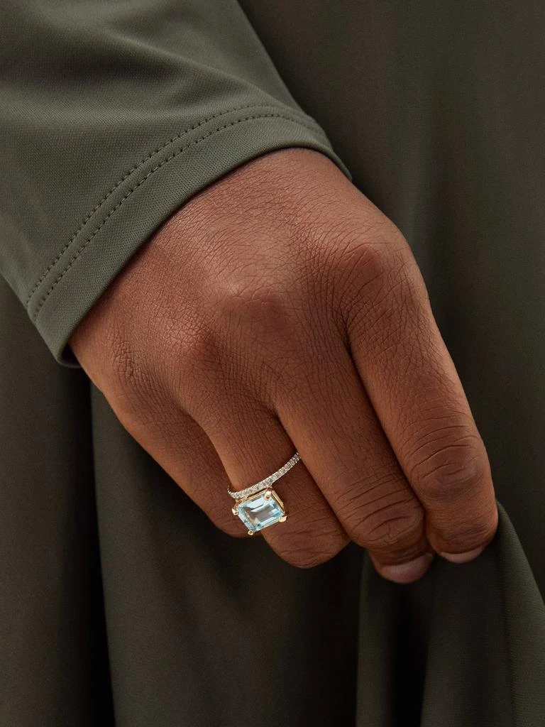 商品MATEO|Point of Focus diamond, topaz & 14kt gold ring,价格¥8913,第2张图片详细描述