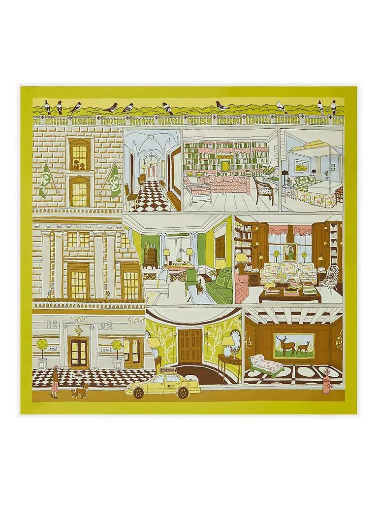 商品Tory Burch|Dollhouse Silk Scarf,价格¥1197,第1张图片