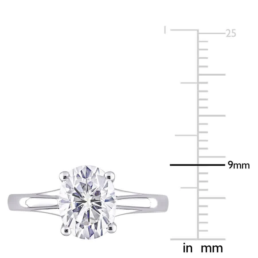 商品Amour|10k White Gold 2 CT TGW Created White Moissanite Cocktail Ring,价格¥2896,第3张图片详细描述