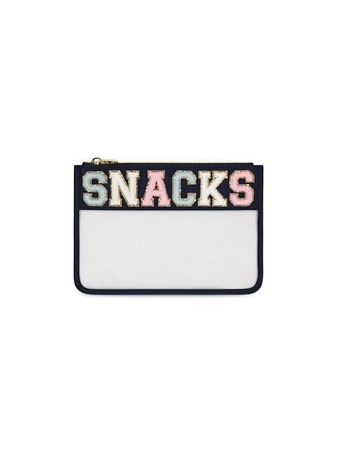 商品Stoney Clover Lane|Snacks Glitter-Trim Flat Pouch,价格¥846,第1张图片