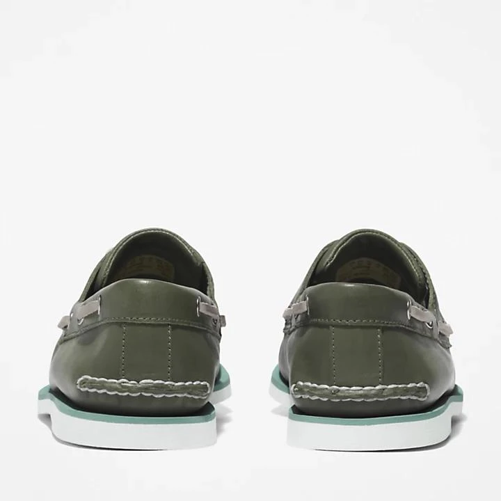 商品Timberland|Timberland® 2-Eye Classic Boat Shoe for Men in Dark Green,价格¥1106,第5张图片详细描述