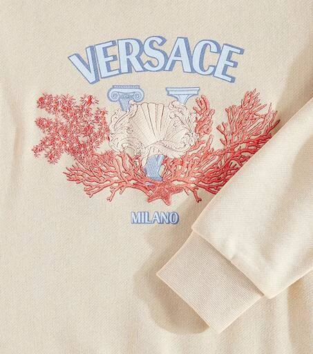 商品Versace|Logo棉质针织运动衫,价格¥2323,第3张图片详细描述