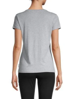 商品Calvin Klein|Logo Heathered T shirt,价格¥136,第2张图片详细描述