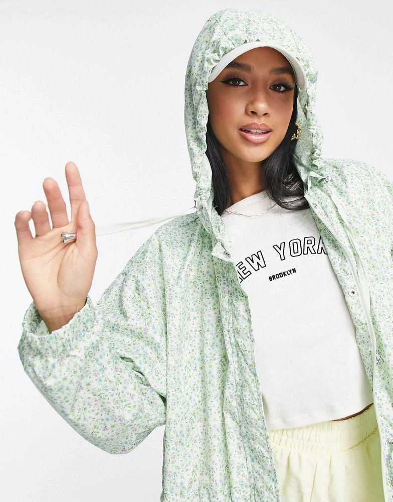 商品Brave Soul Petite|Brave Soul Petite julia rain mac in green,价格¥96,第3张图片详细描述