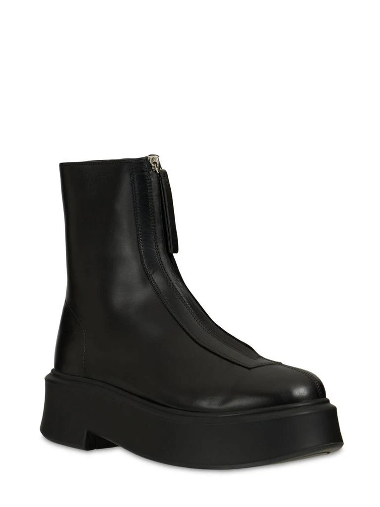 商品The Row|50mm Zipped Leather Ankle Boots,价格¥11523,第3张图片详细描述