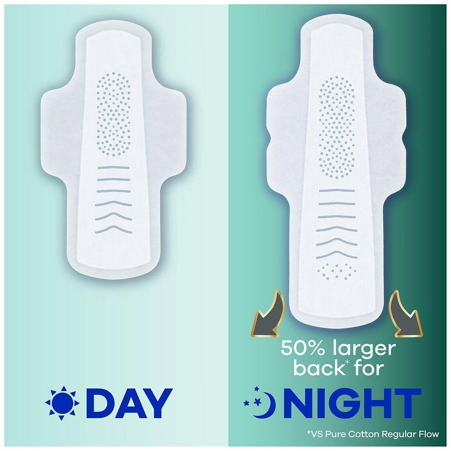 商品Always|Feminine Pads for Women with FlexFoam and Wings No Scent, Size 5, Extra Heavy Overnight Absorbency,价格¥96,第4张图片详细描述