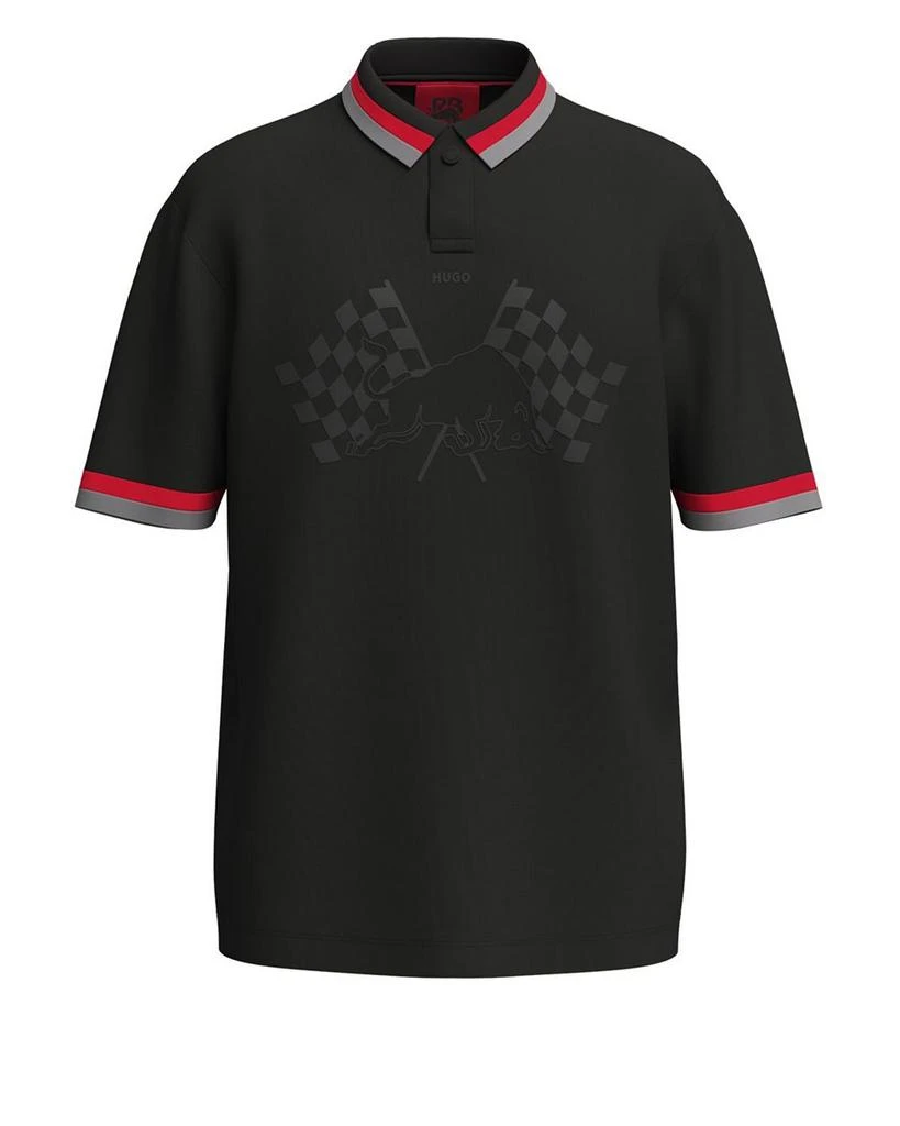 商品Hugo Boss|Ducheck Graphic Polo Shirt,价格¥729,第1张图片