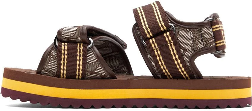 商品Coach|Brown Sport Sandals,价格¥557,第3张图片详细描述