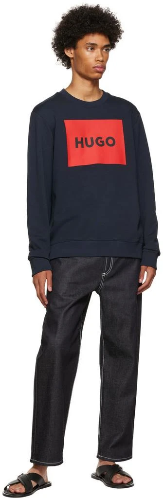 商品Hugo Boss|Navy Cotton Sweatshirt,价格¥488,第4张图片详细描述