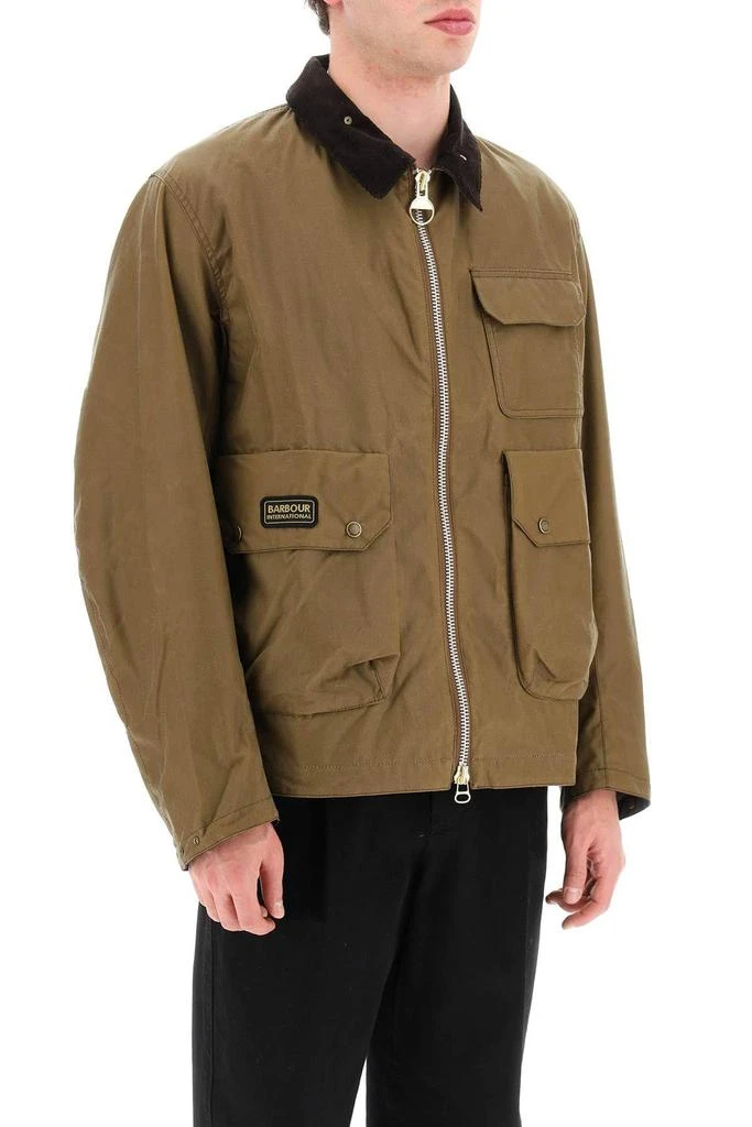 商品Barbour|'INTERNATIONAL HARLOW' WAXED JACKET,价格¥1817,第3张图片详细描述