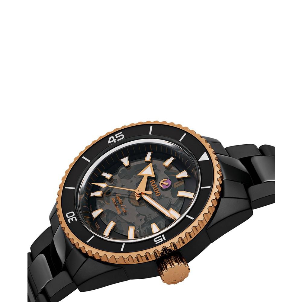 Men's Swiss Automatic Captain Cook High Tech Ceramic Bracelet Watch 43mm商品第3张图片规格展示