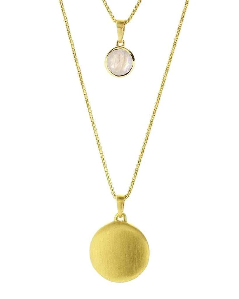 商品Dean Davidson|Dean Davidson Signature 22K Plated Rainbow Moonstone Layered Necklace,价格¥1117,第1张图片